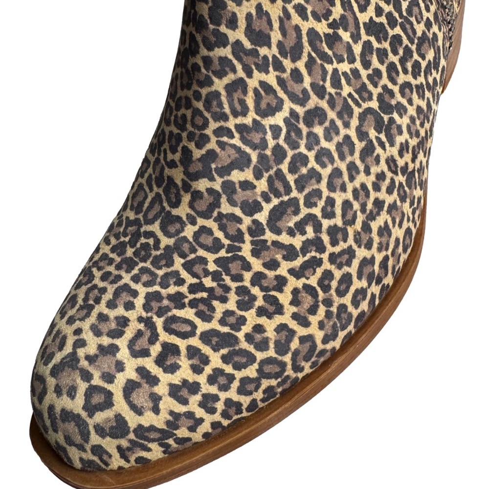 Lucky Brand Leopard Print Basel Ankle Boots Booties - Picture 4 of 8